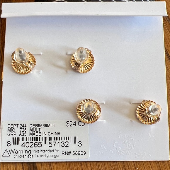 Anna & Ava Yellow Chick and Colorful Egg Earrings Perfect for Easter - Picture 2 of 3